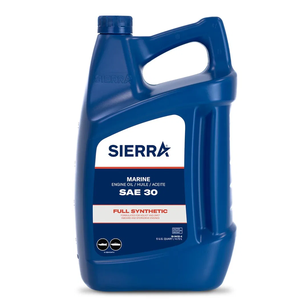 18-9410-4 – SIERRAMARINE Oil, SAE 30 Full Synthetic 5 Quart Jug Single Marine Engine Oil NMMA FC-W/ API-CF/SL Certifi...